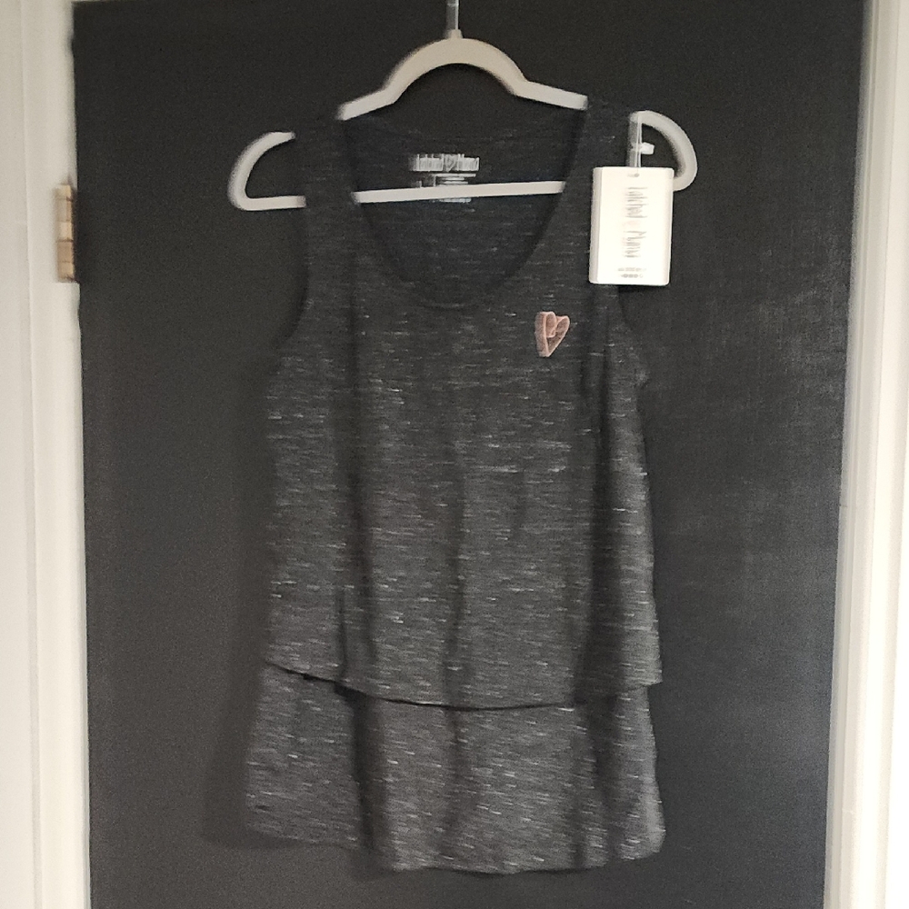 NWT Latched Mama Gray Nursing Tank Top